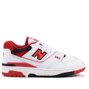 NEW BALANCE 550 WHITE TEAM RED Men Size 6.5